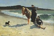 Winslow Homer Eaglehead,Manchester,Massachusetts (High Tide:The Bathers) (mk44) oil painting on canvas